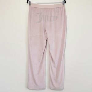 Juicy Couture Velour Sweatpants Bling Blush Pink Medium